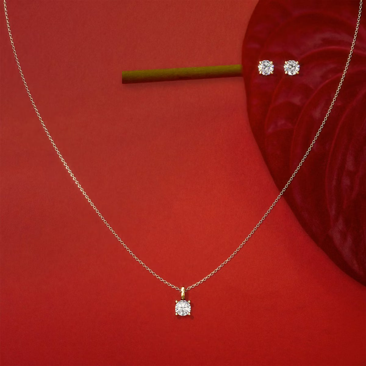 Petite Solitaire Pendant